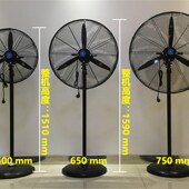 绿益工业风扇落地挂壁扇500 650虎威牛角扇FS750纯铜工厂烧烤风扇