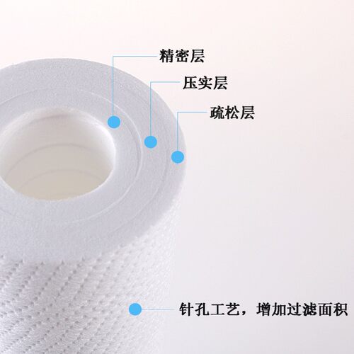 10寸净水器PP棉滤芯通用前置过滤家用纯水机滤瓶配件10支装棉芯