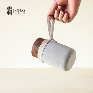 陆宝茶具森活随身杯车载双层不烫常温饮水陶瓷杯子节日礼物森系杯