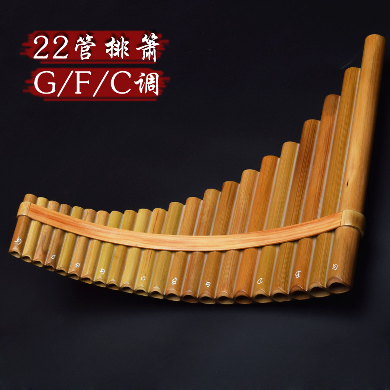22管苦竹排箫专业演奏排萧G成人初学F排笛C调学生民族吹奏乐器