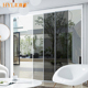 窄边玻璃推拉门拉手客厅阳台厨房折叠定制窄宽明装 铝合金移门把手