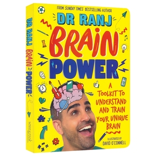 中小学课外阅读 Power NHS儿科医生 Brain 大脑指南 英文原版 大脑 9岁 如何训练你 进口图书 少儿科普读物 Ranj博士撰写