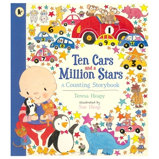 Ten Cars and a Million Stars A Counting Storybook 十辆汽车和一百万颗星星 学数数 图画故事书 启蒙认知 英文原版进口儿童图书