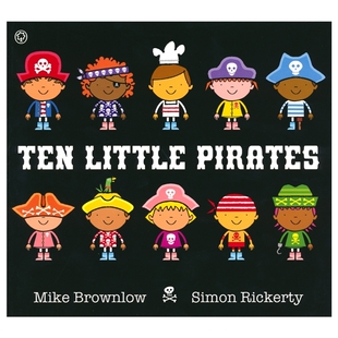 Ten Little Pirates 十个小海盗 1-10 数数启蒙 睡前图画故事 幼儿亲子阅读 数字认知 英文原版进口图书