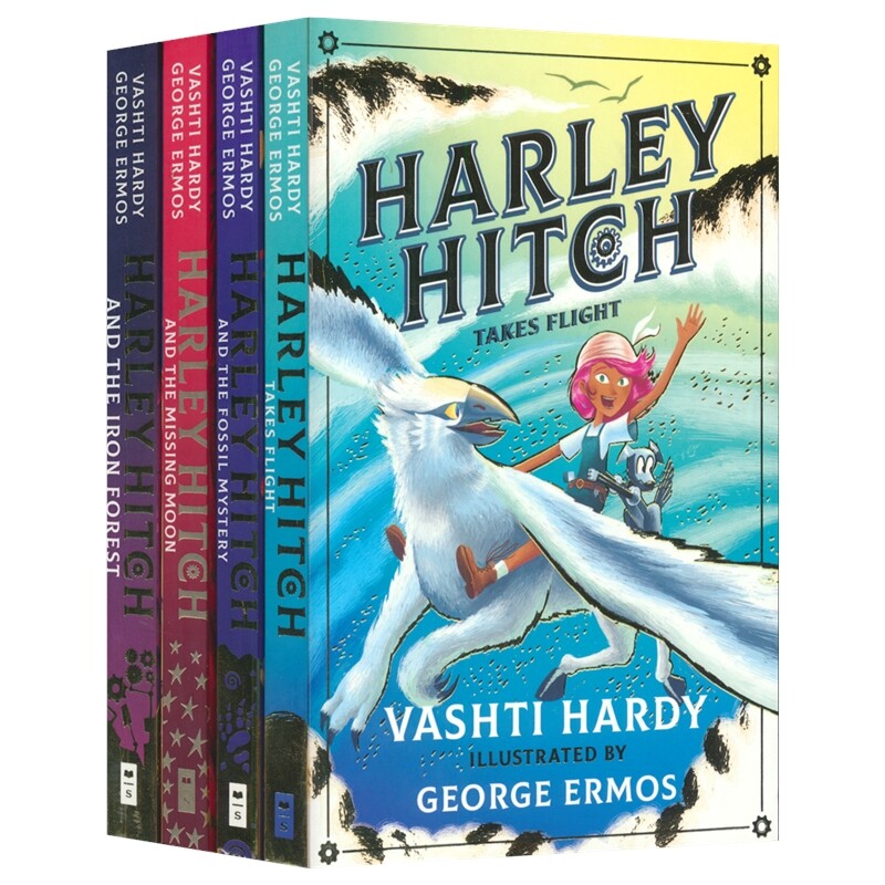 Harley Hitch 小发明家哈莉·希迟1-4 蓝彼得奖得主作品 STEM校园冒险故事 英语插图章节小说 英文原版进口儿童图书