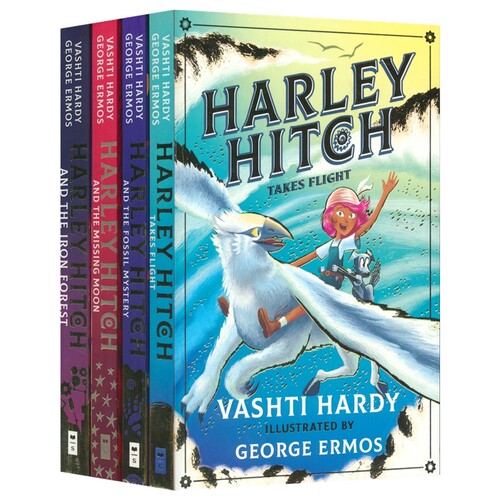 Harley Hitch 小发明家哈莉·希迟1-4 蓝彼得奖得主作品 STEM校园冒险故事 英语插图章节小说 英文原版进口儿童图书