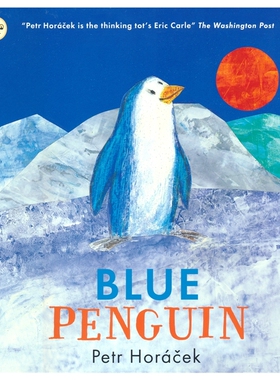 Blue Penguin 蓝色企鹅 Petr Horacek 绘本 3-6岁亲子共读 接纳与友谊主题 精美插图 英文原版进口图书