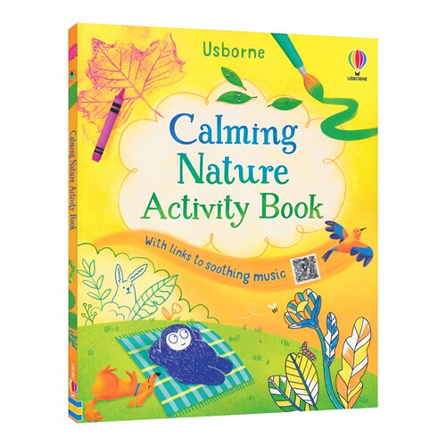 Usborne Calming Nature Activity Book 尤斯伯恩 大自然平静活动手册 艺术活动 涂鸦绘画 户外活动指南 小学 英文原版进口图书