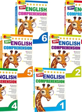 Casco New English Comprehension 1--6  新加坡英语 英语阅读理解 小学1-6年级6册 PSLE最新阅读理解题型 英文原版进口图书
