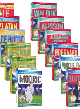 Matt &Tom Oldfield Ultimate Football Hero 足球明星人物传记12册 儿童励志章节书小说 青少年英语课外读物 英文原版进口图书