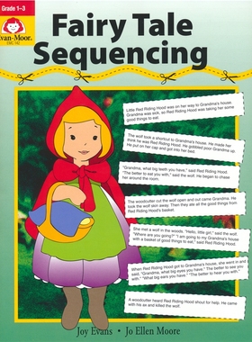 Evan-Moor Fairy Tale Sequencing 加州教辅 童话故事排序英文练习册 幼儿逻辑训练 英文原版进口