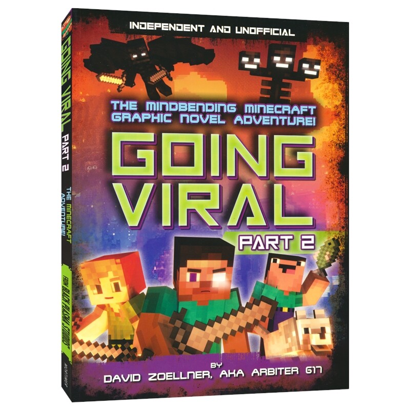 Going Viral Part 2 The Mindbending Minecraft Graphic Novel Adventure 我的世界漫画冒险 病毒入侵02 烧脑图像小说 英文原版图片