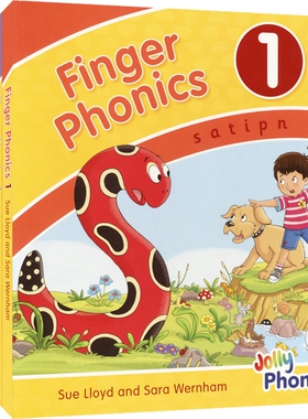 Jolly Finger Phonics 欢乐手指自然拼读套装7册 幼儿英文启蒙 字母学习 英美官方教材 多感官学习 英文原版