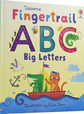 Usborne Fingertrail ABC Big Letters 幼儿字母启蒙手指书纸板书 尤斯伯恩 触摸书 字母书 英文原版进口书