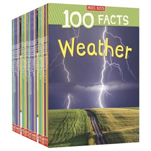 100 Facts Dinosaurs Volcanoes Reptiles Rainforests Pyramids 100个事实系列百科科普读物绘本 英文原版图书
