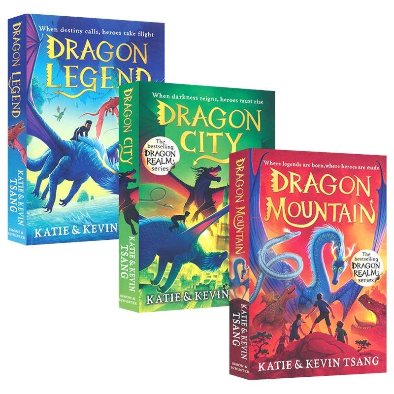 Dragon  Mountain  Legend  City 龙山龙之传说龙城 3册套装 奇幻冒险故事 英语章节小说 英文原版进口儿童图书