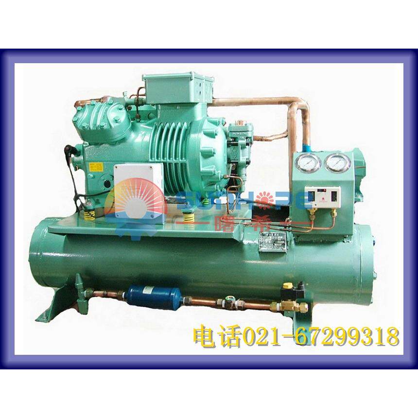 4ves-10(y)德国比泽尔活塞式水冷机组 冷库冷水制冰海鲜机