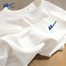 全棉透气男式 极简风潮牌百搭半袖 纯棉圆领体恤 t恤男夏季 回力短袖