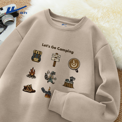 回力320g重磅圆领卫衣男外套