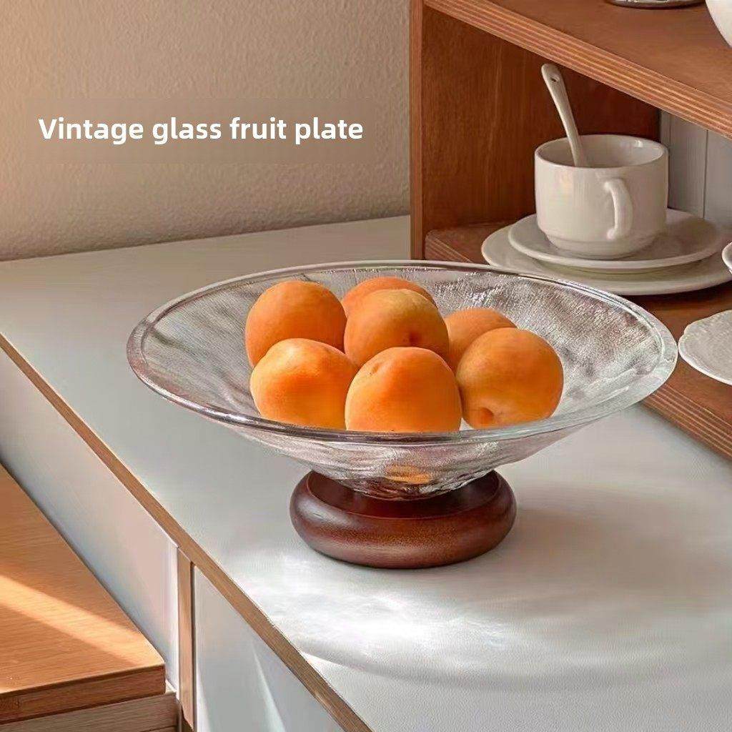 新中式覆古高颜值简约客厅家居轻奢高端玻璃新创意法式水果盘篮,家居饰品,果盘/果篓,淘宝优惠券,粉丝福利购,淘宝优惠卷
