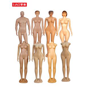 广州模特厂出口便宜塑料模特男服装道具女展示假人新款大胸大屁股