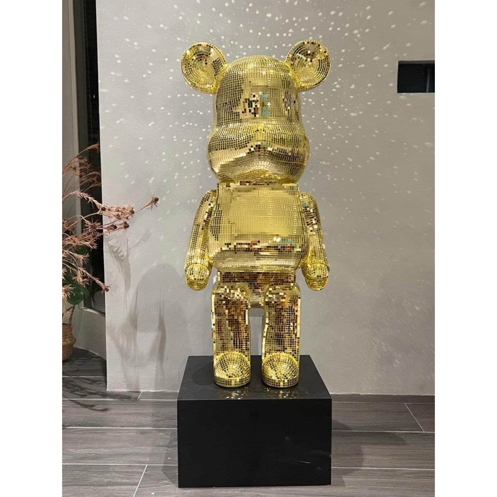 采购产品玻璃暴力熊饰品,可访问的豪华装饰熊饰品,客厅电视柜,