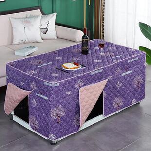 烤火桌子布罩新款套冬季电暖罩加厚长方形烤火炉罩电火炉罩烤火被