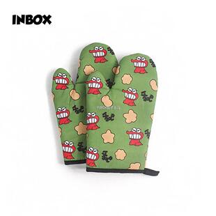 家用厨房烘焙可爱加厚隔热手套棉质耐高温微波炉烤箱专用防烫手套