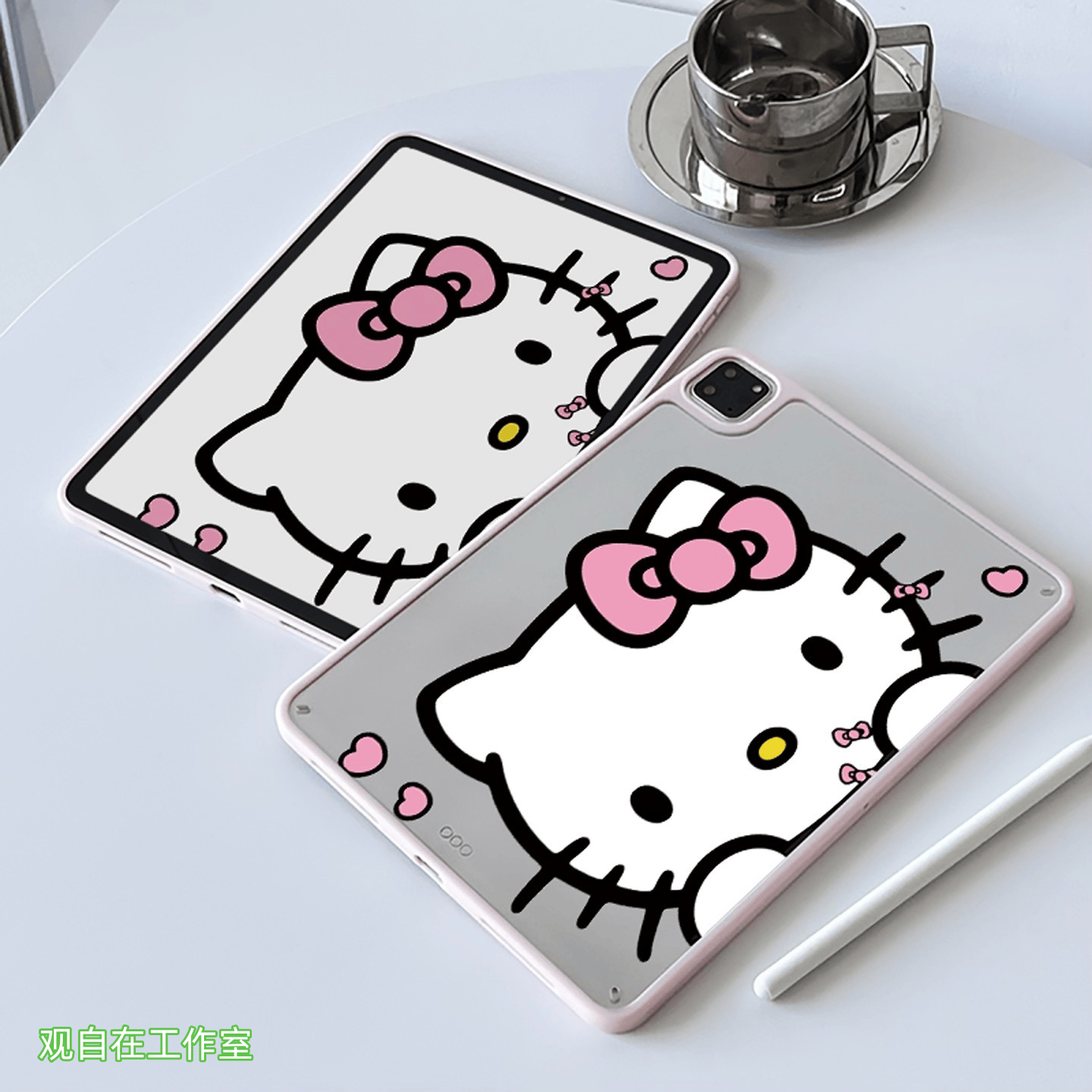 适用于苹果平板ipad保护壳新款ipad12十11代保护套Air8765无盖Pro11亚克力弧边硅胶10.9英寸防弯半包可爱卡通