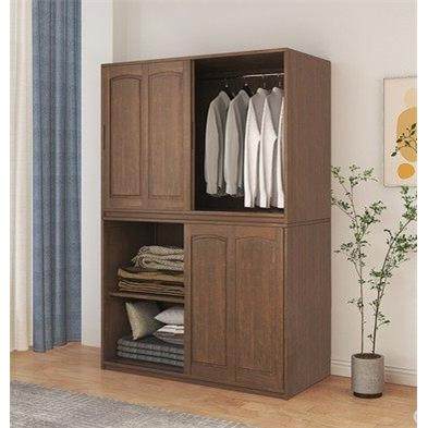 推拉门衣柜家用卧室棉被柜现代简约经济型实木质收纳小户型柜子阳,住宅家具,独立衣柜,淘宝优惠券,粉丝福利购,淘宝优惠卷