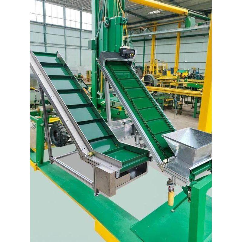 小型传送带皮带输送机爬坡机流水线升降上料机裙边挡板皮带提升机