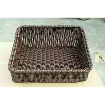 藤篮藤筐水果篮面包篮托盘斜口篮斜篮陈列筐展示框堆头篮收纳篮