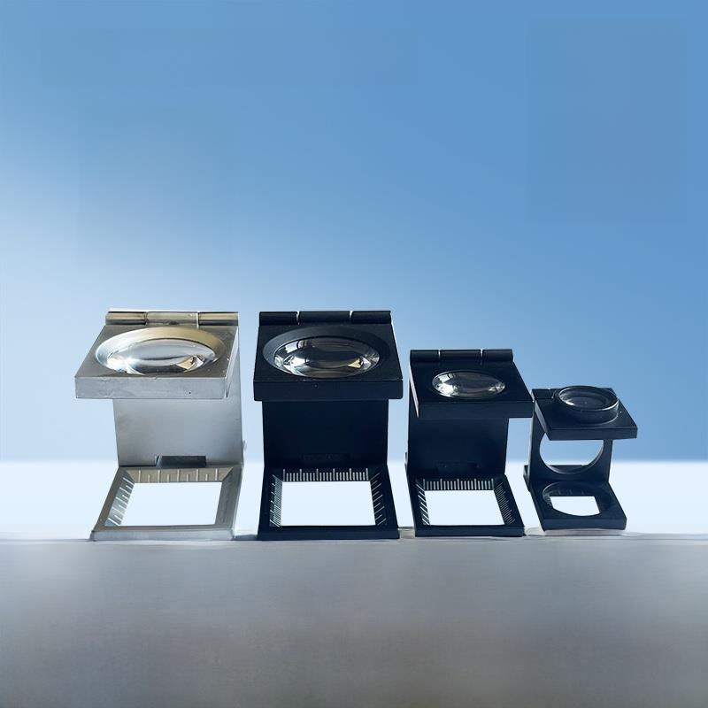 折扣价70%堆叠金属光学透镜放大镜10X 12X 15X布镜纺织印花与规模