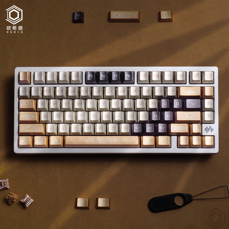 埃及金属漆机械键盘键帽个性游戏电竞潮流复古键帽