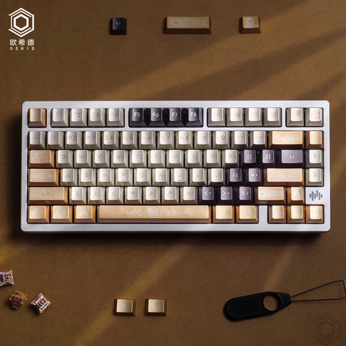 埃及金属漆机械键盘键帽个性游戏电竞潮流复古键帽