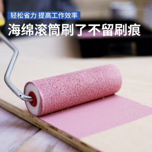 热销海绵滚筒刷 水性漆乳胶漆滚刷涂料油漆毛刷辊筒滚刷小滚筒 无