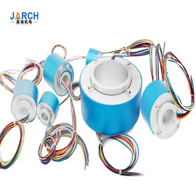 热销滑环过孔导电滑环360°旋转环集电环汇流环内径10-100MM电