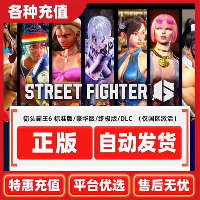 steam正版游戏街霸6 街头霸王6 Street Fighter 6 角色DLC激活码C