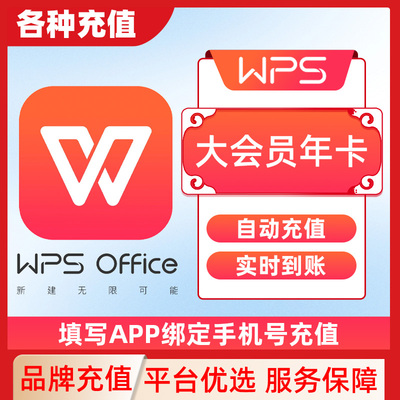 wps超级会员大会员周月年卡pdf转word转换编辑AI写公式简历文档C
