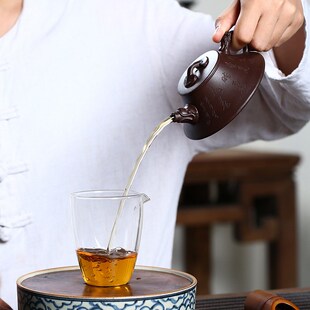 龙呈如意功夫家用泡茶壶一件代发 宜兴原矿名家纯全手工紫r砂壶