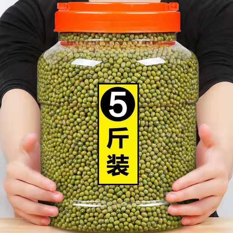 东北当季绿豆农家自产带皮新鲜绿豆汤翠绿明亮原色原味饱满圆润