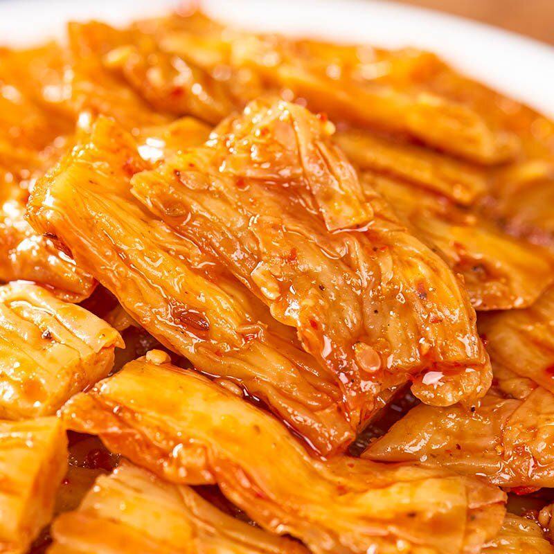 香辣腐竹开袋即食麻辣豆皮鲜拌豆笋低脂高蛋白辣条宵夜解馋零食