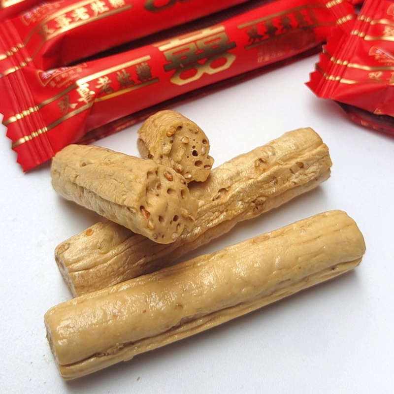 老灶糖老式芝麻杆麦芽糖老牌子芝麻杆糖瓜粘老式怀旧婚庆8090后