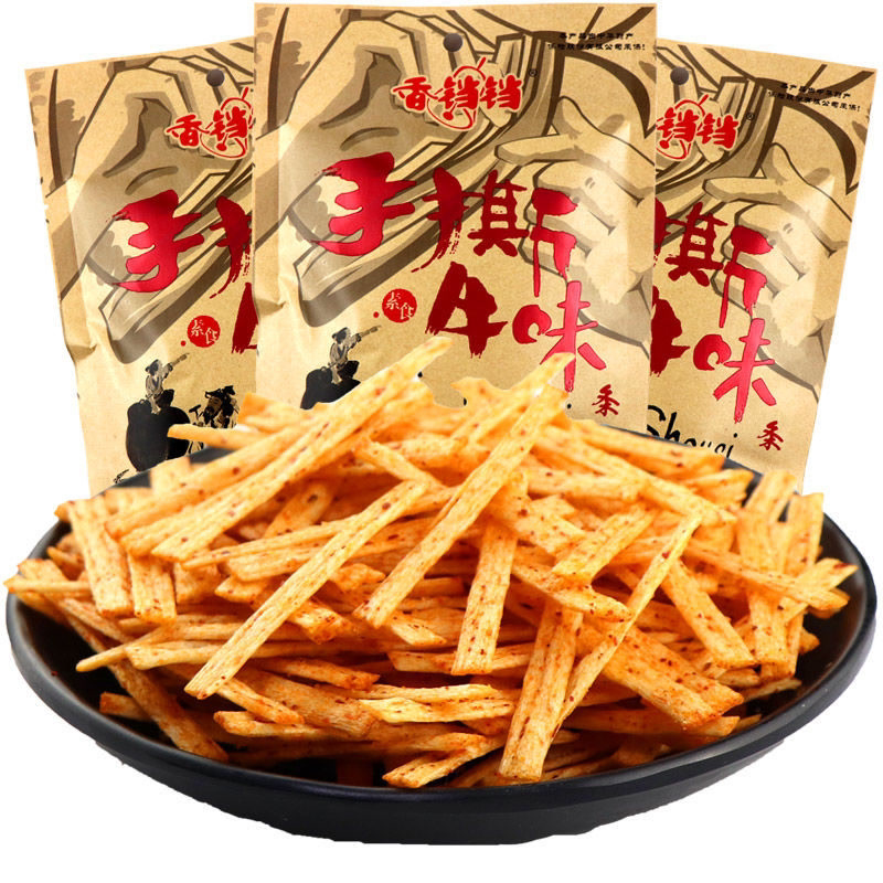 香铛铛手撕牛味条辣条零食30g8090怀旧儿时麻辣条牛肉味辣条小吃