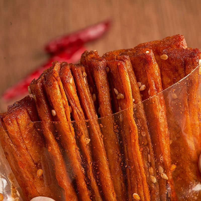 湖南特产手撕香辣豆皮重庆麻辣儿时怀旧自制网红辣条小零食70g/包