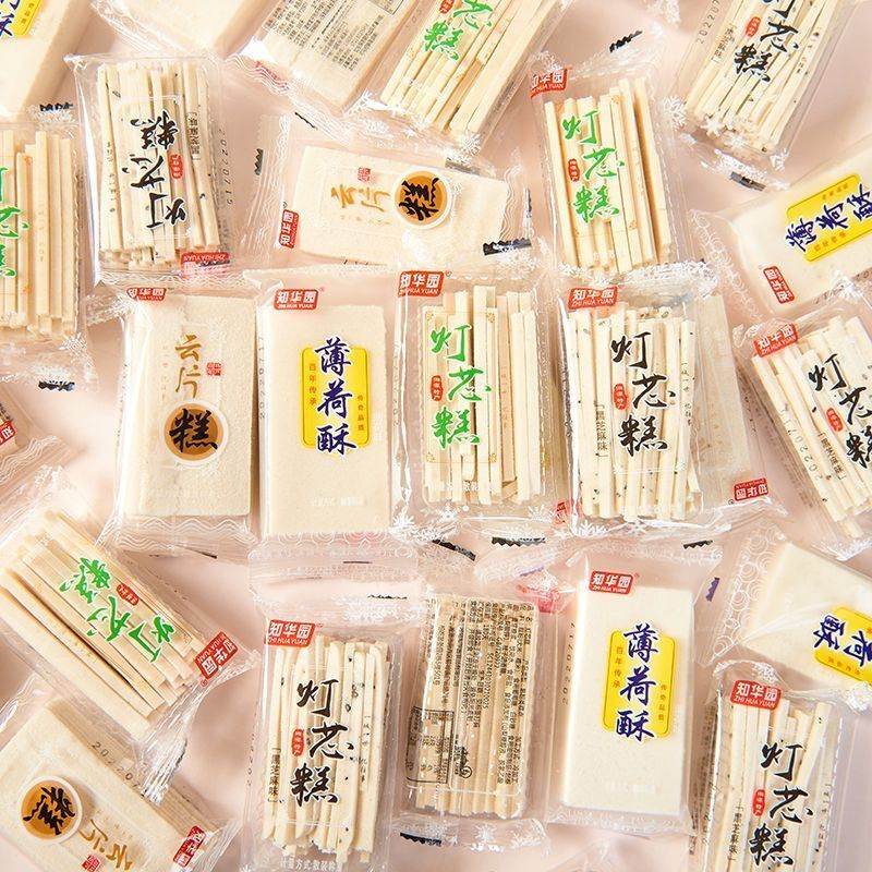 知华园灯芯糕云片糕老式薄荷酥湖南传统零食怀旧小吃年货批发