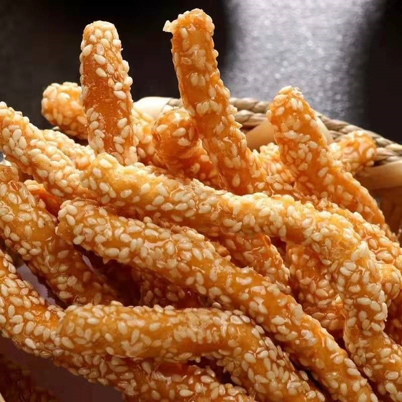 香脆山药粉芝麻条传统糕点老式零食点心芝麻棒芝麻酥批发