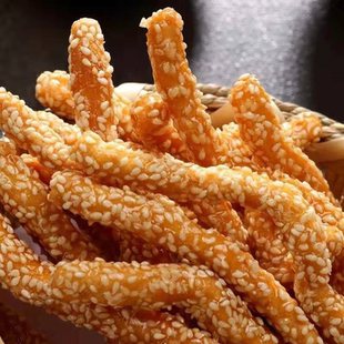 香脆山药粉芝麻条传统糕点老式零食点心芝麻棒芝麻酥批发