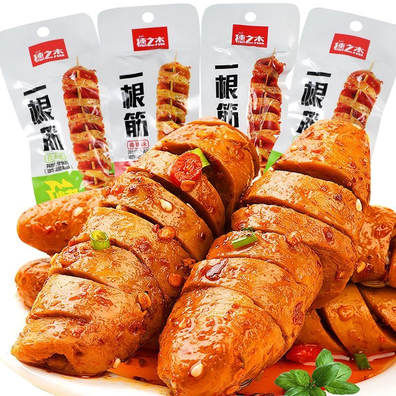 穗之杰一根筋烤面筋香辣孜然味解馋追剧即食辣条休闲食品办公零食图片