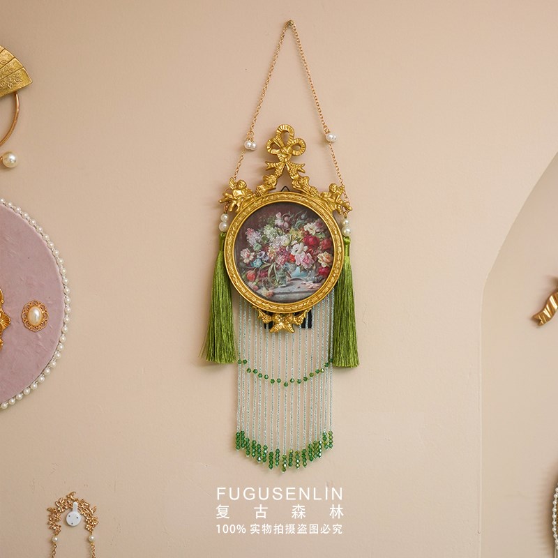 热销复古森林欧式轻奢典雅浮雕树脂相框珍珠画框家居摆件装饰雕花